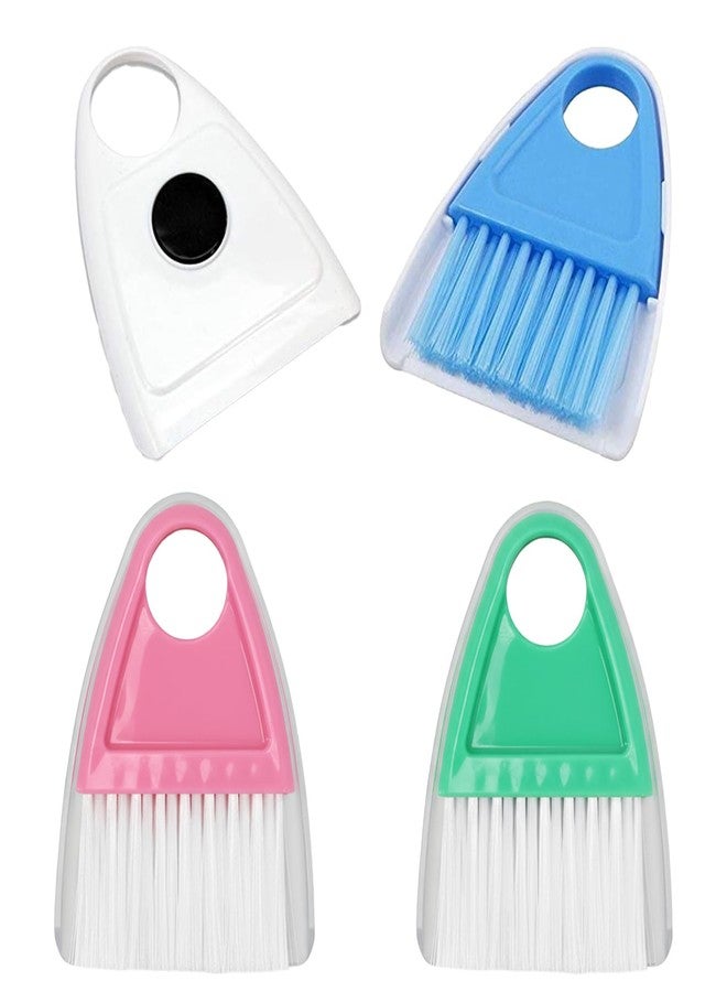 SpiderJuice Multipurpose Mini Plastic Magnetic Dustpan (Supdi) and Cleaning Broom Brush (Single Set, Random Color) - Image 1